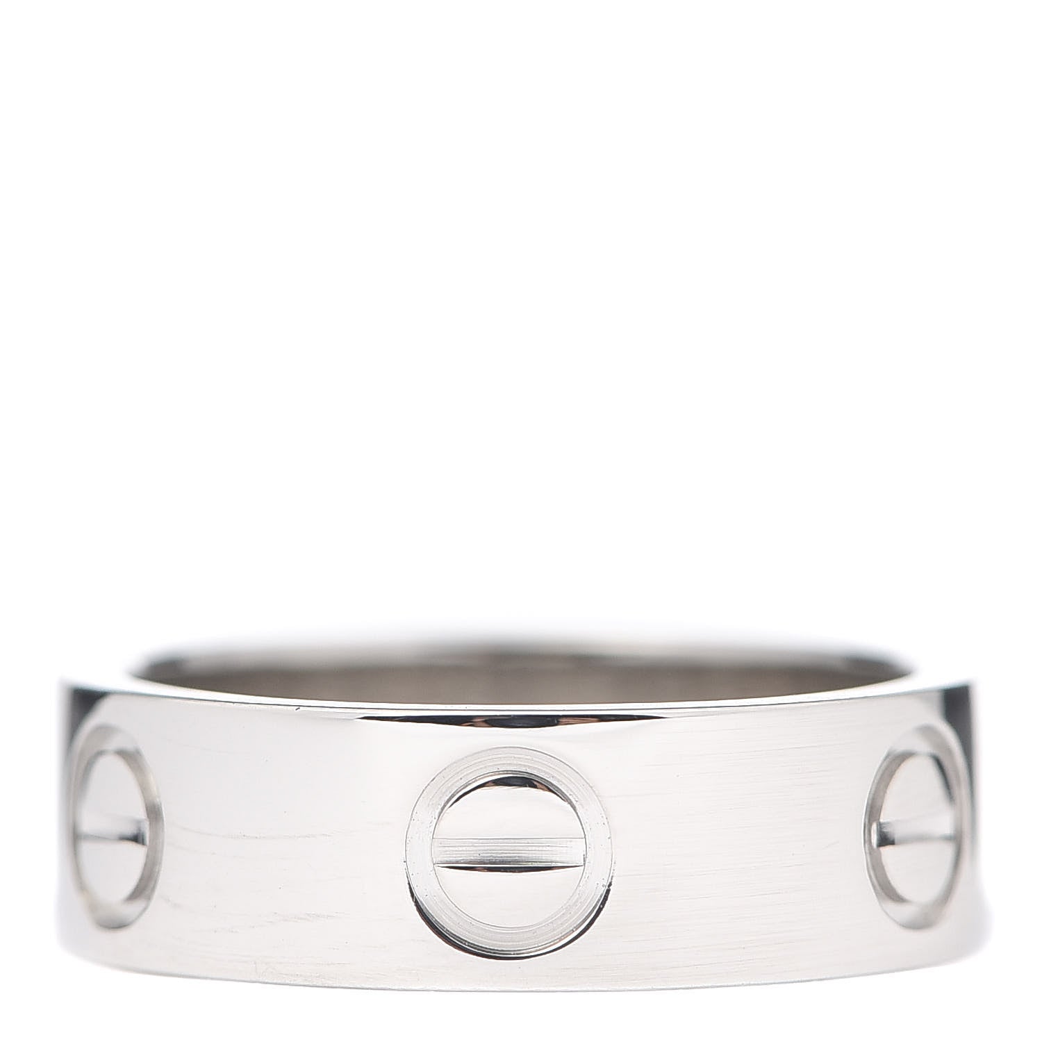 Cartier Platinum 5.5mm LOVE Ring 48 4.5 1 of 6
