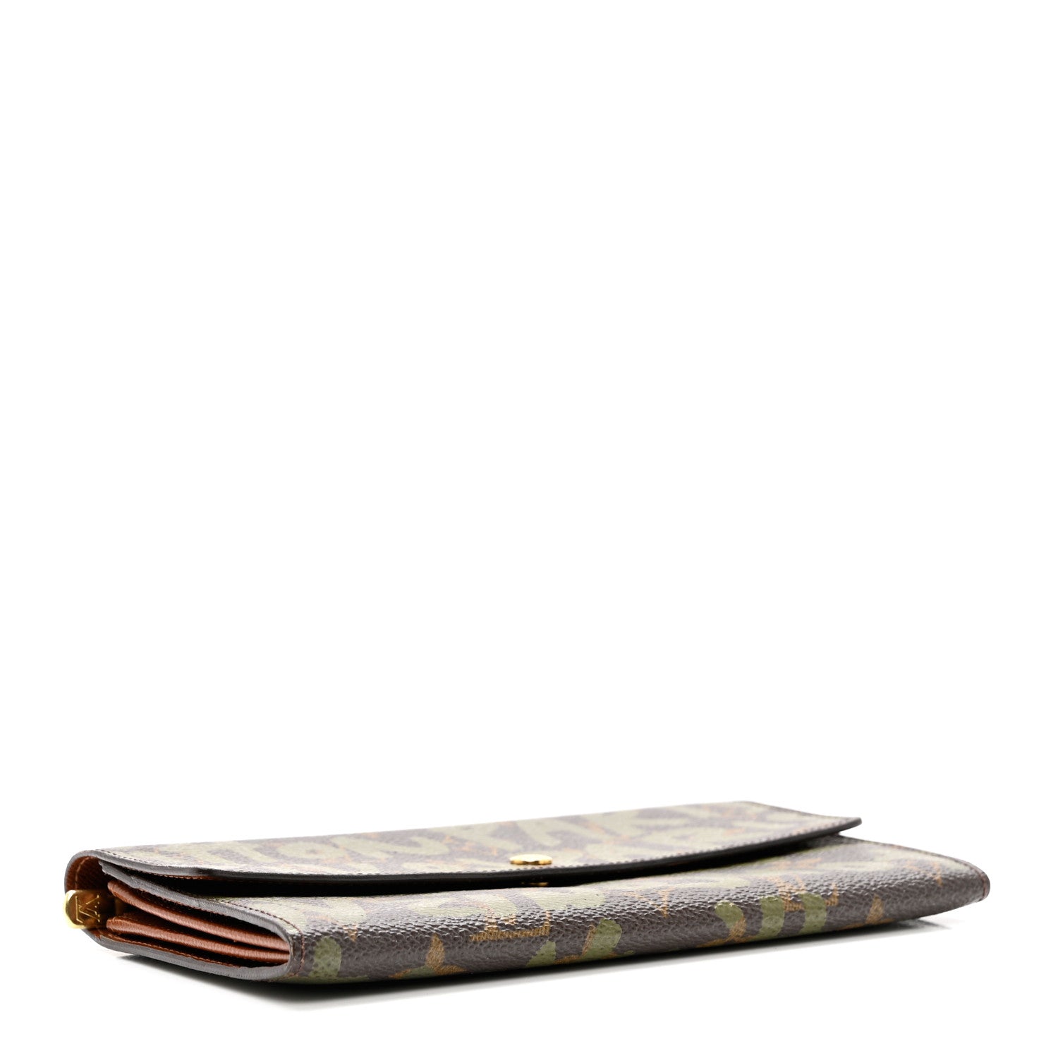 Louis Vuitton Monogram Graffiti Porte-Monnaie Wallet Kaki 4 of 7