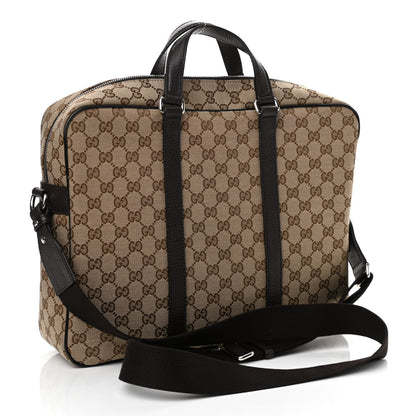 Gucci Monogram Briefcase Dark Brown 3 of 11