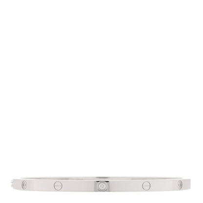 Cartier 18K White Gold 6 Diamond Small LOVE Bracelet 16 2 of 5