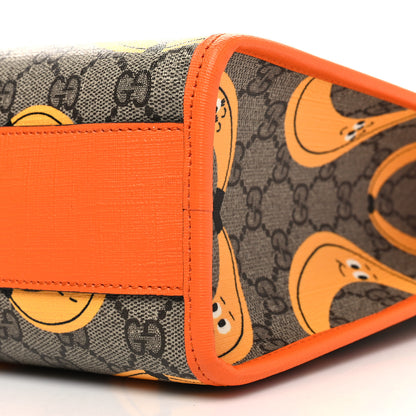 Gucci GG Supreme Monogram Banana Childrens Tote Beige Ebony Multicolor Carrot Orange 10 of 10