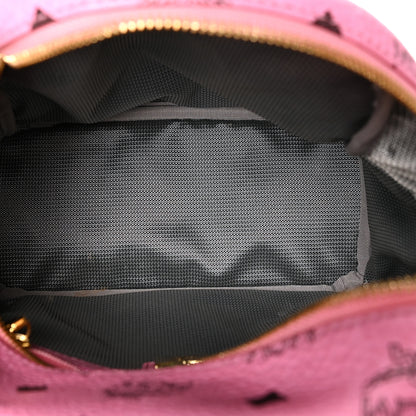 MCM Visetos Side Stud Mini Stark Backpack Pink 5 of 12