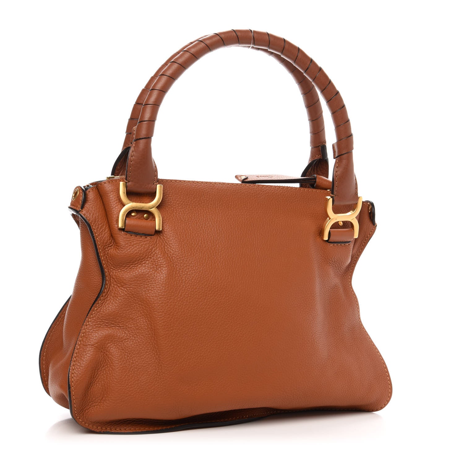 Chloe Calfskin Medium Marcie Satchel Tan 3 of 10