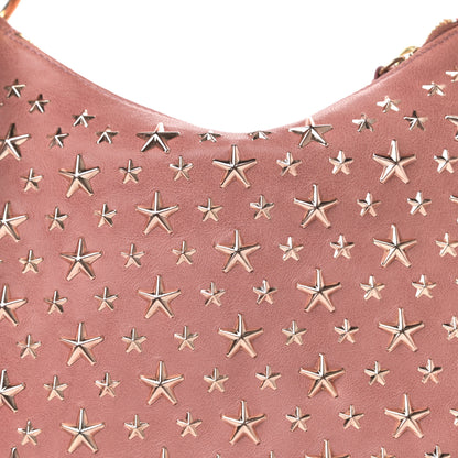 Jimmy Choo Calfskin Star Studded Shoulder Bag Pink 9 of 9