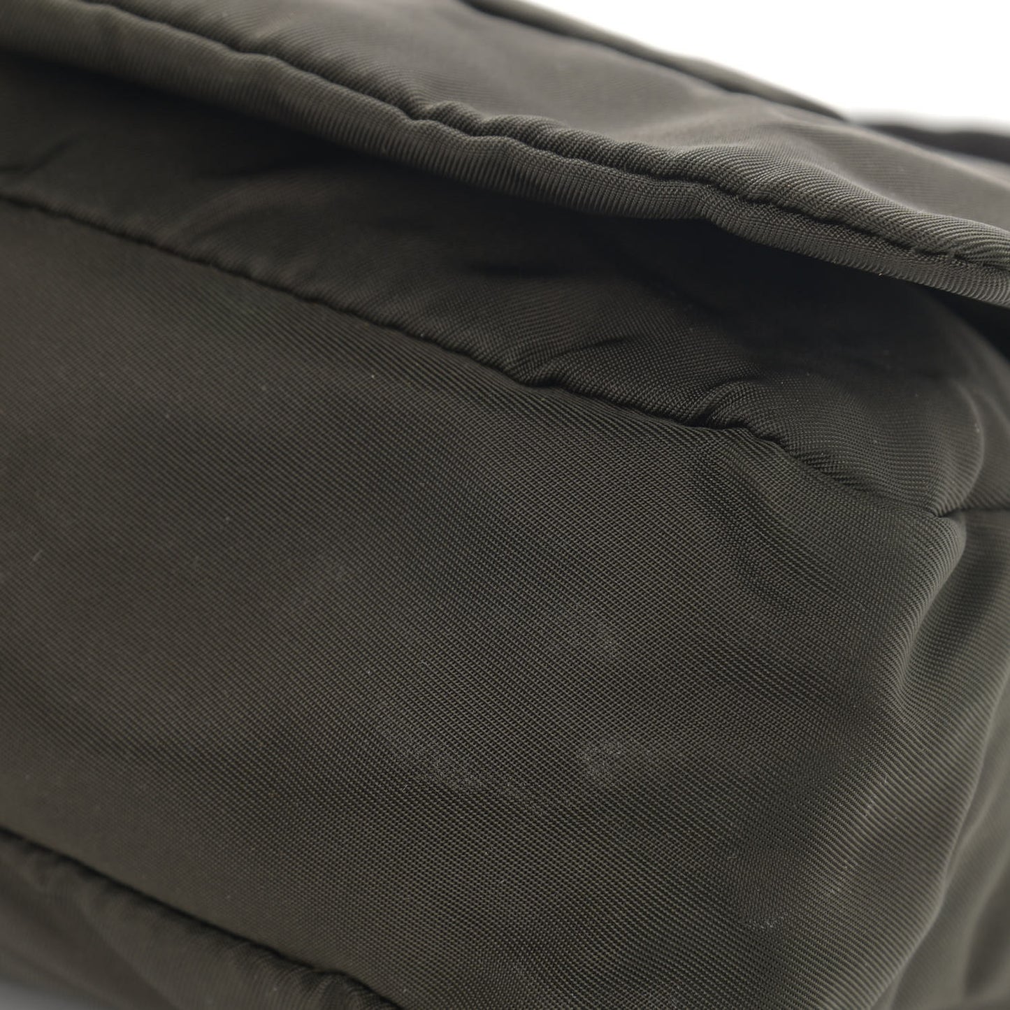 Tessuto Nylon Messenger Bag Green