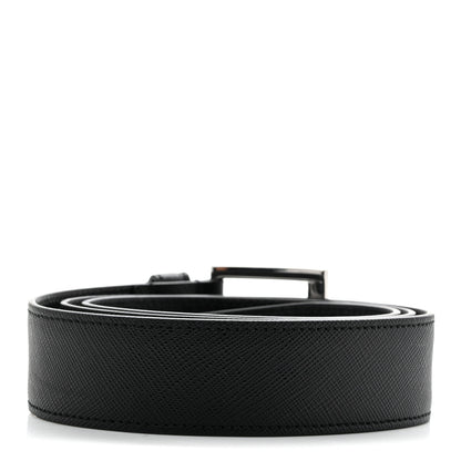 Prada Saffiano Belt 85 34 Black 2 of 5