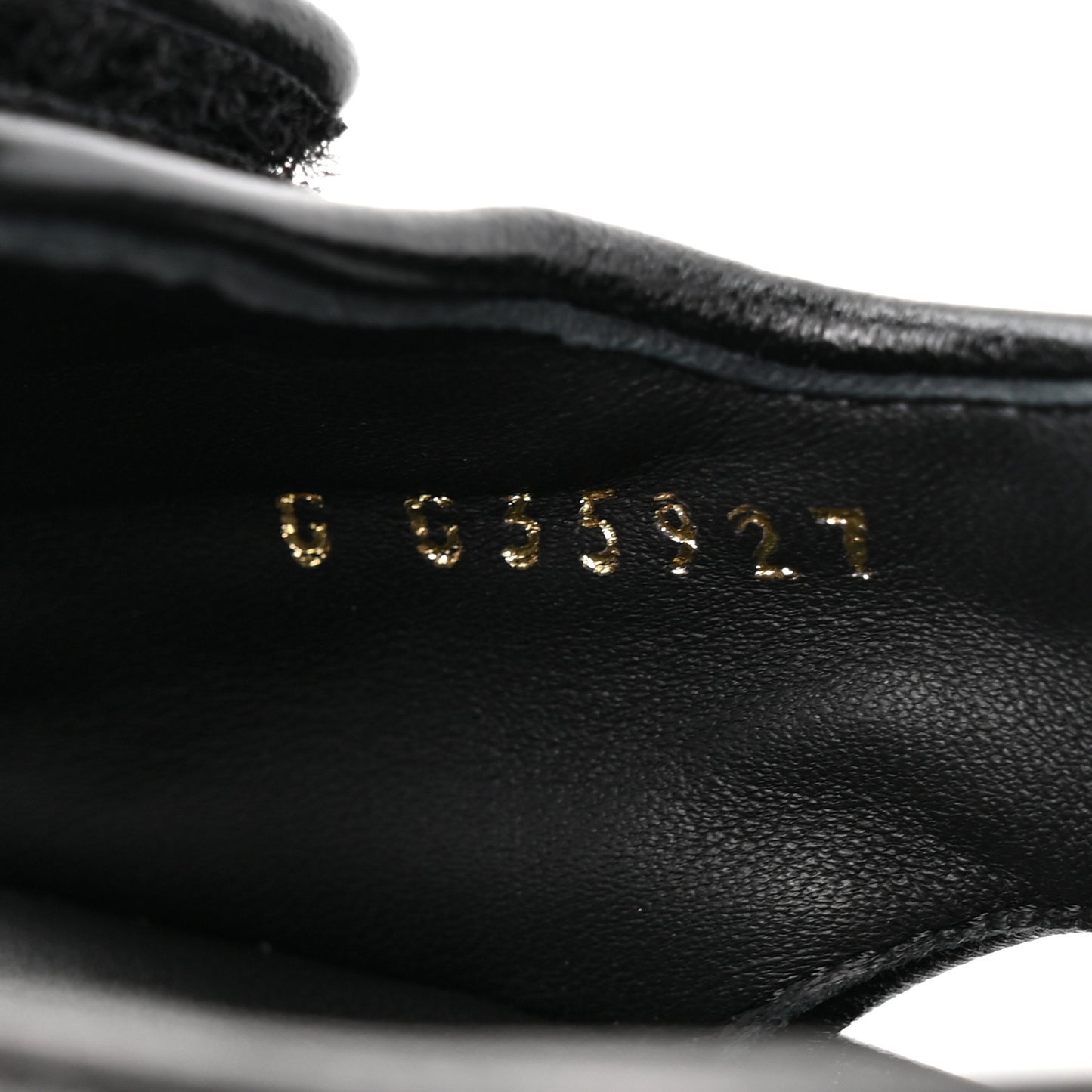 Grained Calfskin Velcro Dad Sandals 38 Black