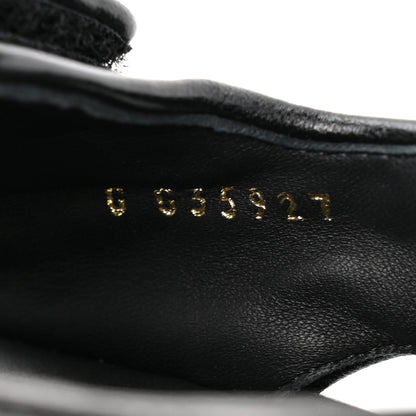 Chanel Grained Calfskin Velcro Dad Sandals 38 Black 9 of 10