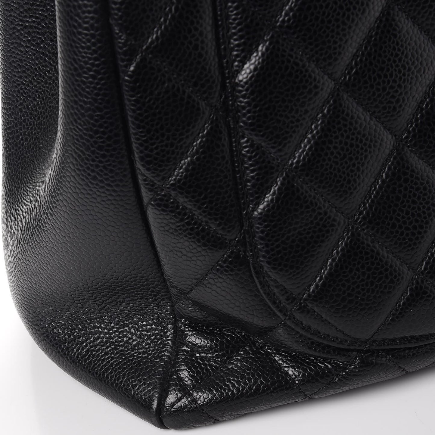 Caviar Quilted Grand Shopping Tote GST Black