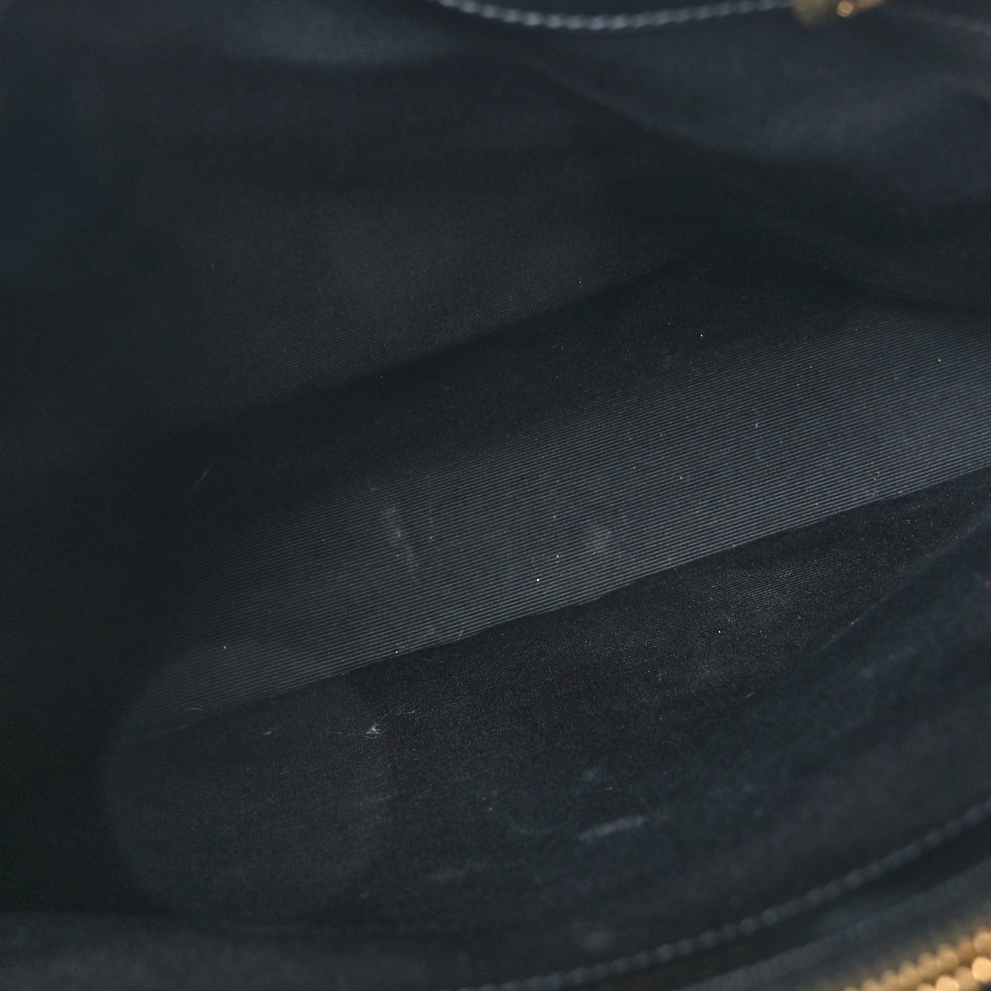 Grain De Poudre Matelasse Chevron Monogram Shopping Bag Black