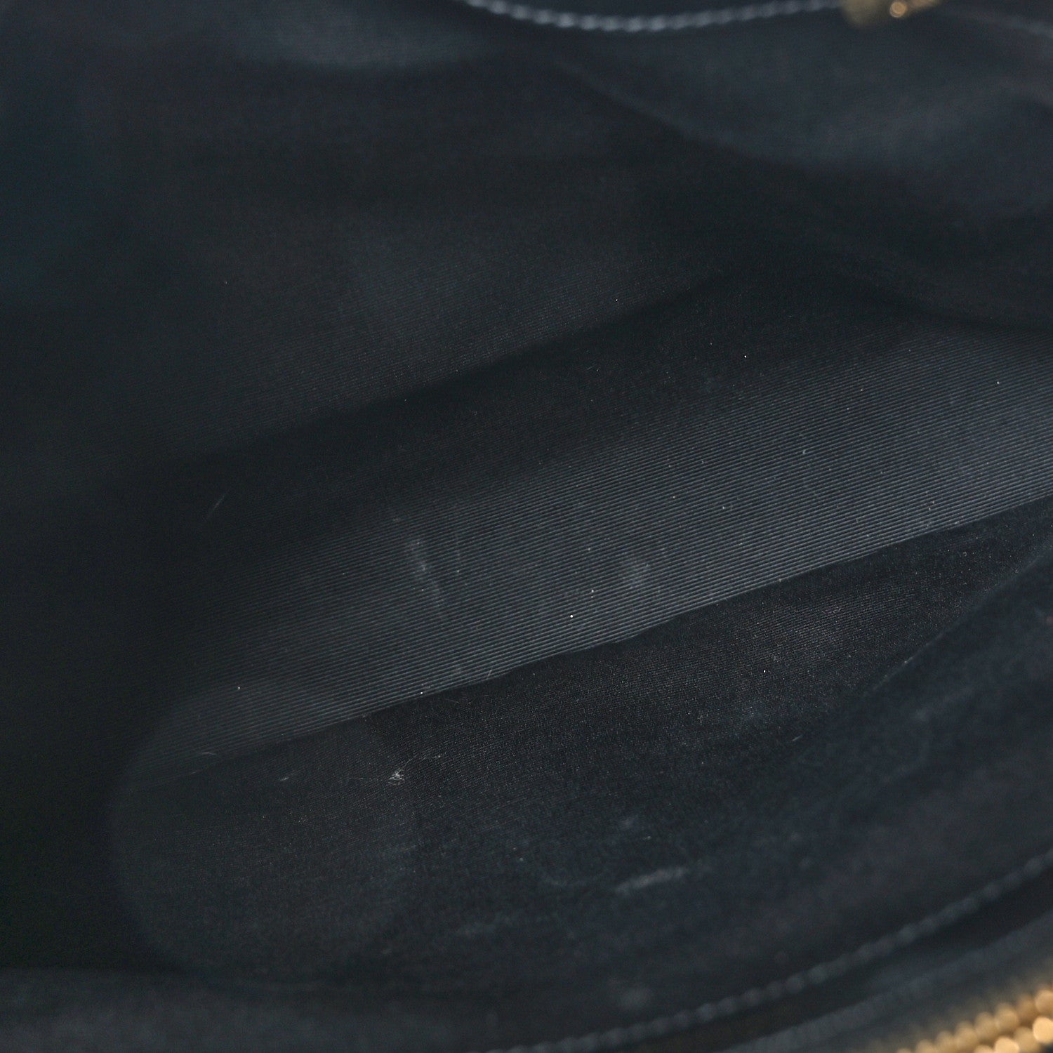 Saint Laurent Grain De Poudre Matelasse Chevron Monogram Shopping Bag Black 7 of 10