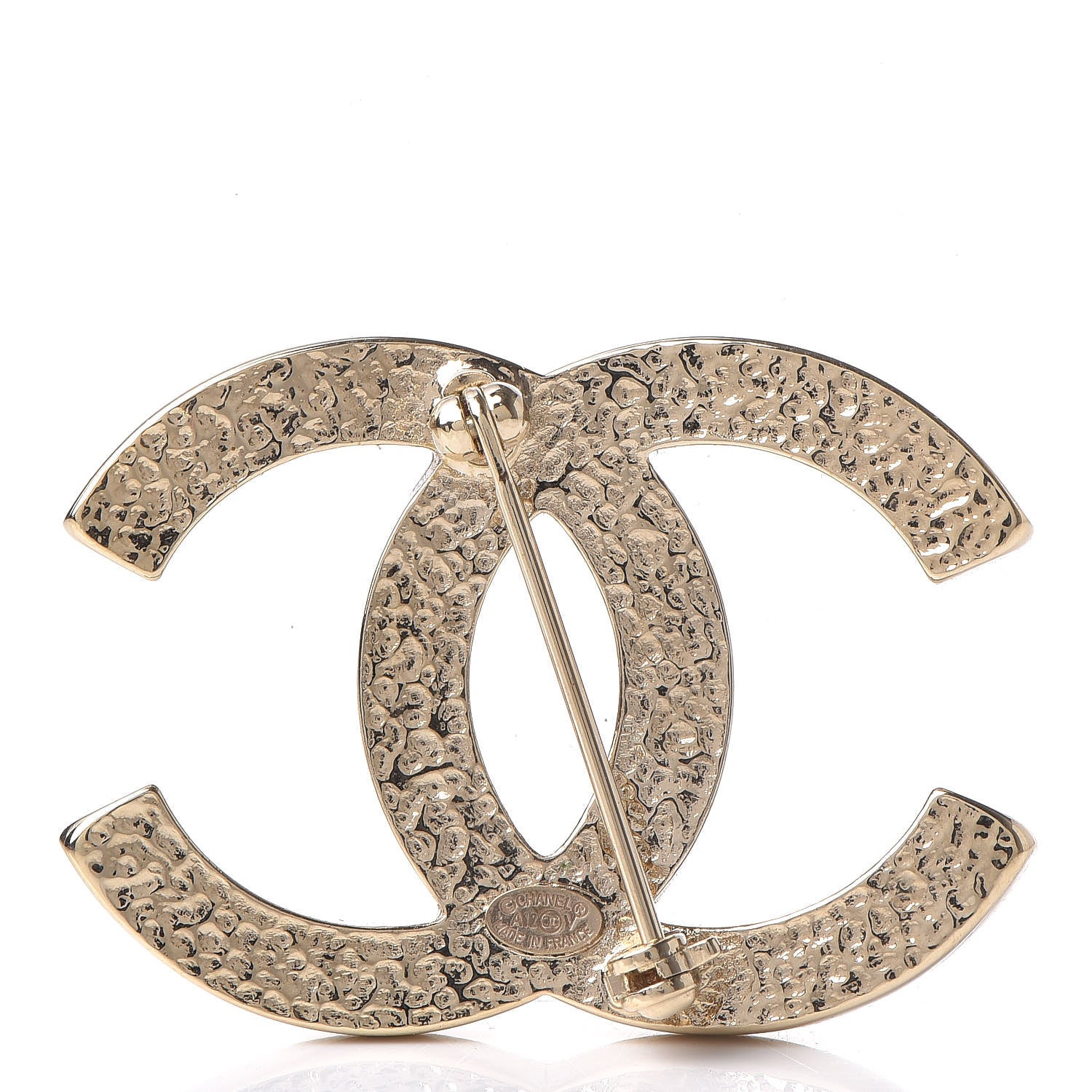 Chanel Pearl CC Brooch Light Gold 3 of 4