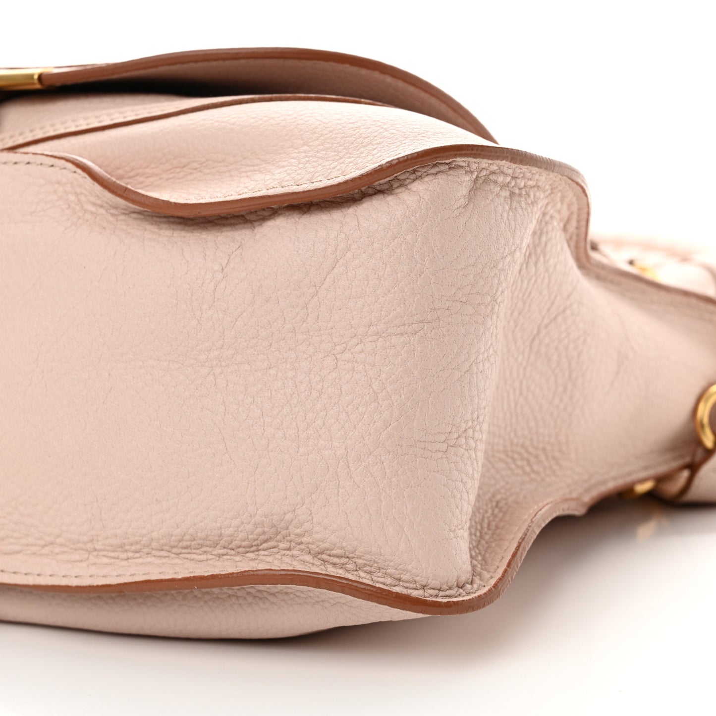 Calfskin Medium Marcie Satchel Nude Pink