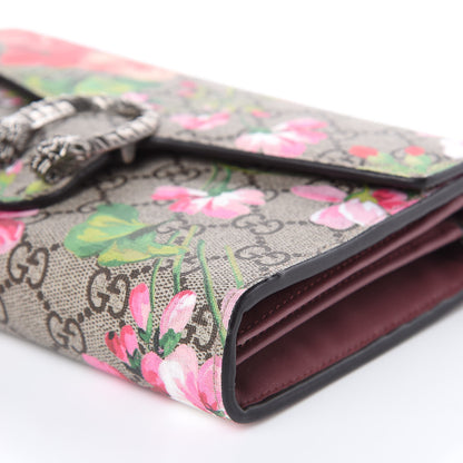 Gucci GG Supreme Monogram Blooms Mini Dionysus Chain Wallet Beige Multicolor Dry Rose 9 of 9