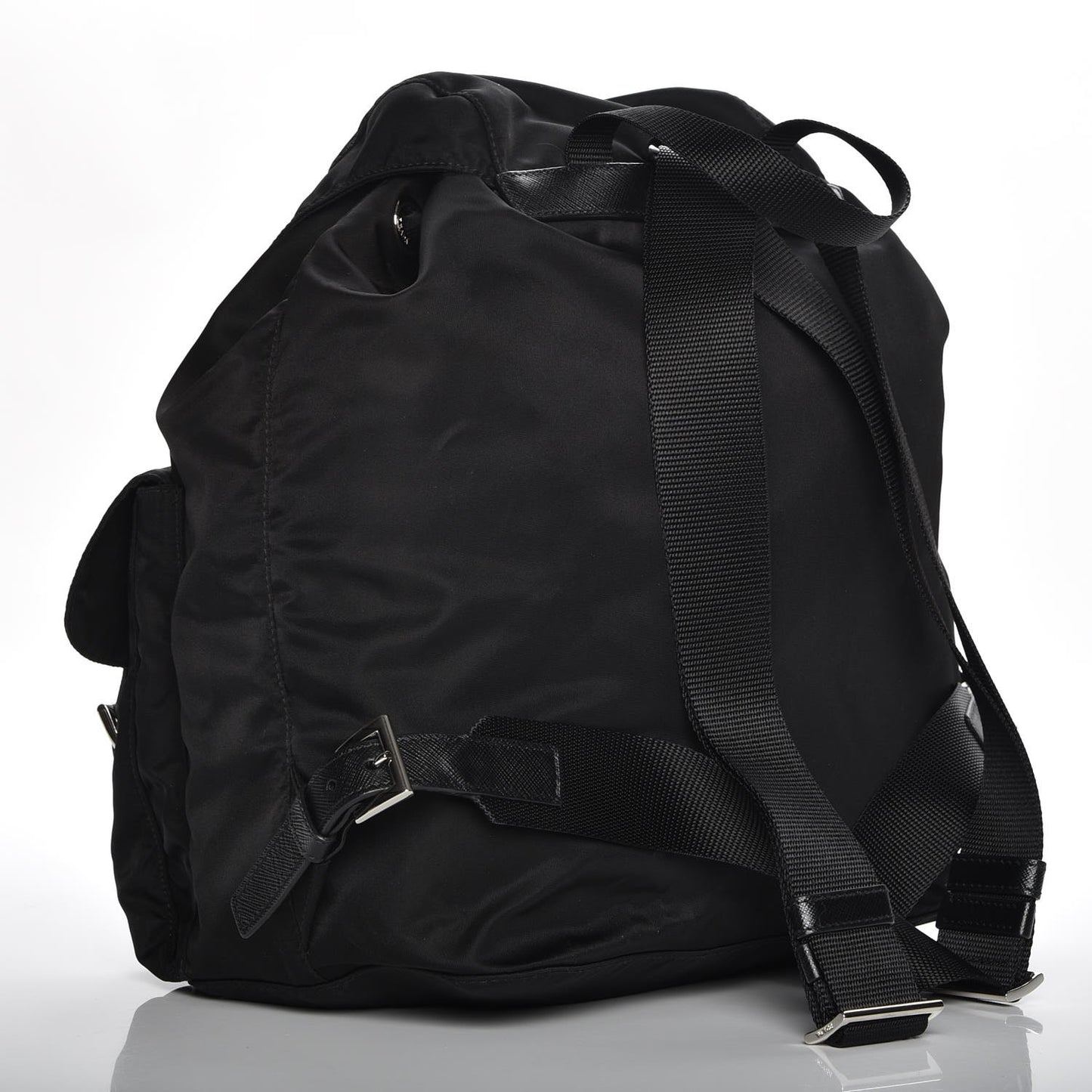 Technical Nylon Saffiano Backpack Nero Black