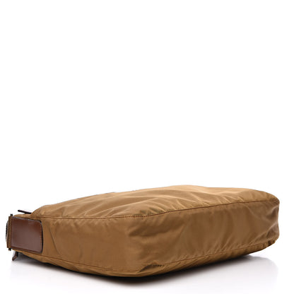 Prada Nylon Vela Sport Flat Messenger Bag Tabacco 4 of 9