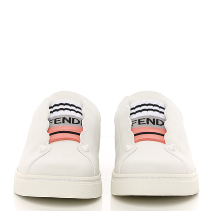 Fendi Vitello Rockoclick Slip On Sneakers 36 White Multicolor 2 of 11
