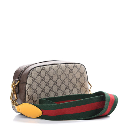 Gucci GG Supreme Monogram Web Neo Vintage Shoulder Bag Beige New Acero Crop 2 of 10