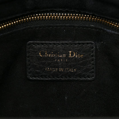Christian Dior Grained Calfskin Cannage Medium Supple Lady Dior Black 6 of 11