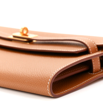 Hermes Epsom Kelly Wallet To Go Gold 10 of 11