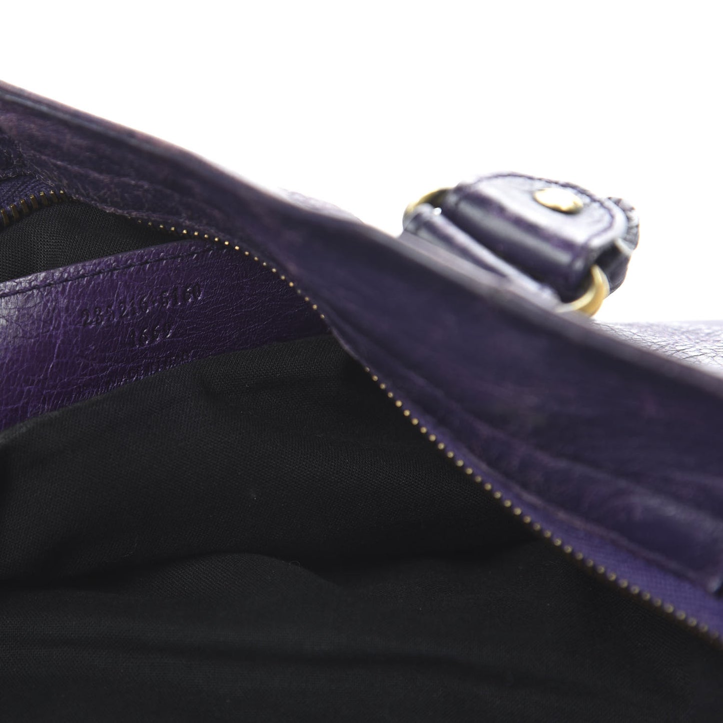 Agneau Classic Gold Hardware Velo Dark Violet