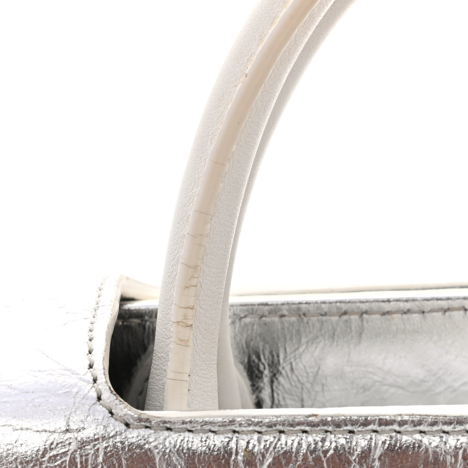 Christian Dior Metallic Calfskin Medium Diorever Flap Silver 12 of 14