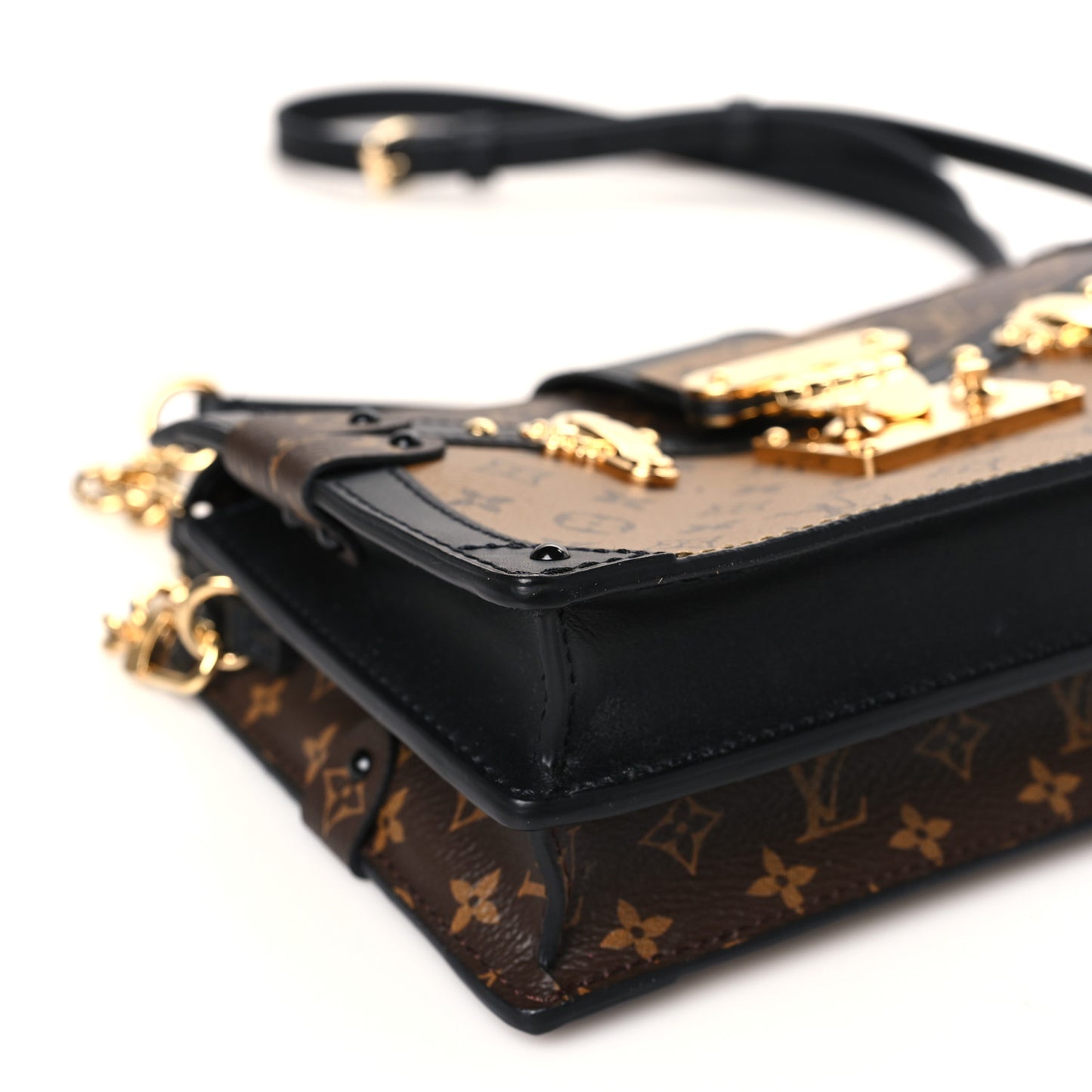 Reverse Monogram Trunk Clutch