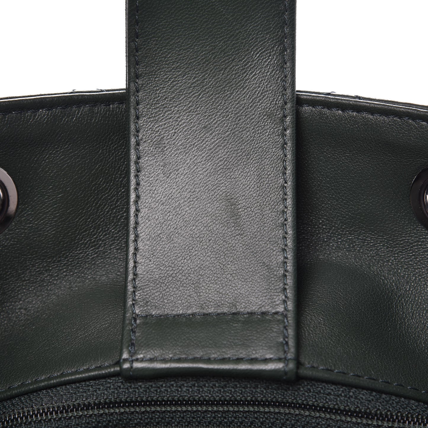Lambskin Quilted Large Drawstring Shoulder Bag Green