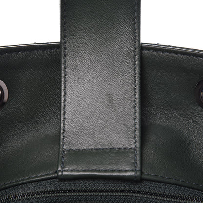 Chanel Lambskin Quilted Large Drawstring Shoulder Bag Green 7 of 14