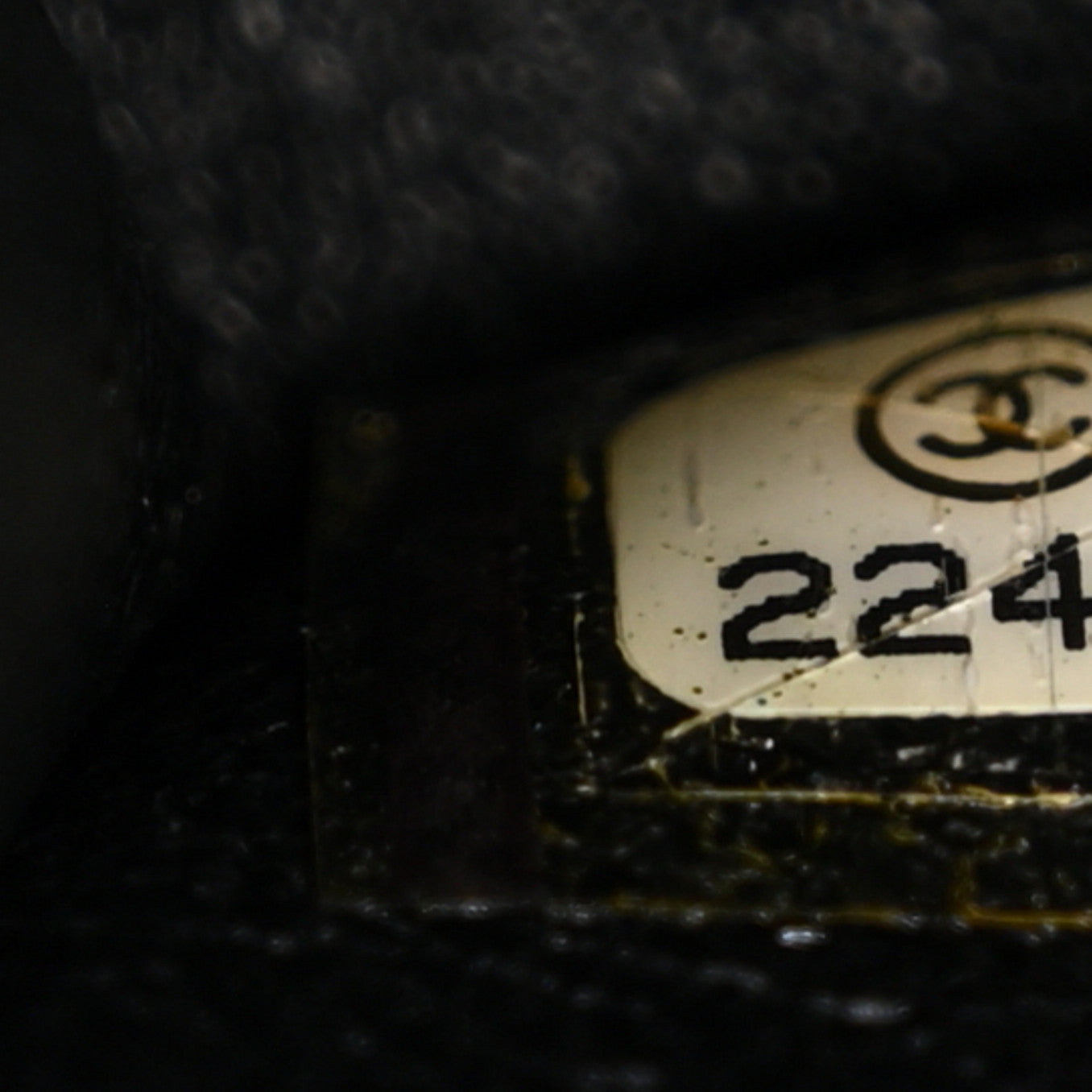 Lambskin Chevron Quilted Medium Double Flap Black