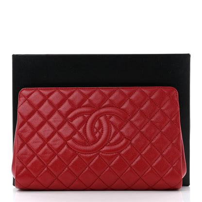 Chanel Caviar Quilted CC Large Dark Red 11 of 11