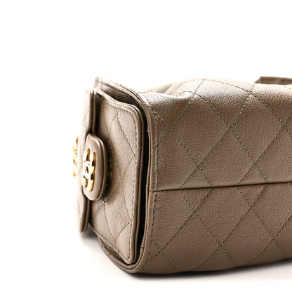 Chanel Caviar Quilted Mini Chanel 25 Handbag Dark Khaki 9 of 10