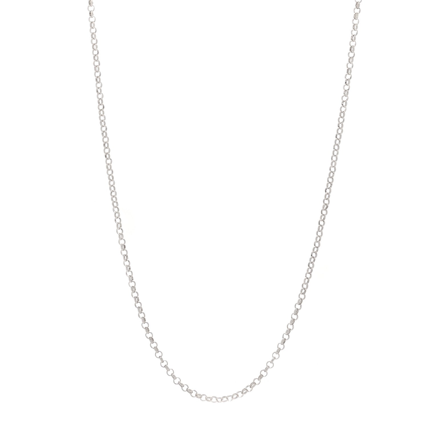 Chrome Hearts Sterling Silver Roll Chain Necklace 22" 1 of 5