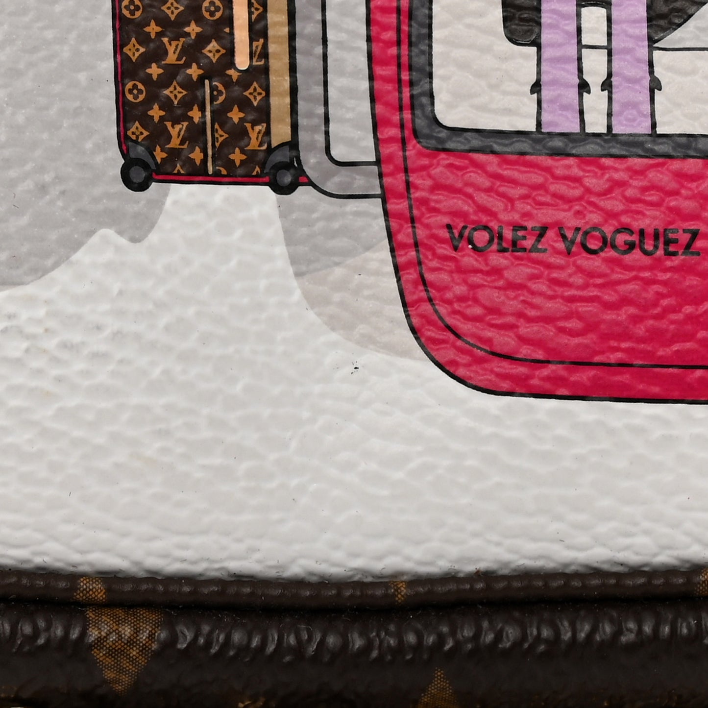 Monogram 2019 Christmas Animation Mini Courchevel Pochette Accessories Fuchsia