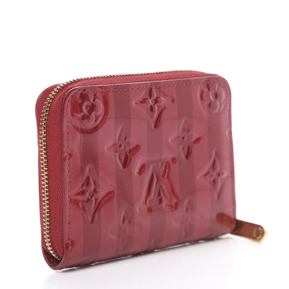 Louis Vuitton Vernis Rayures Zippy Coin Purse Pomme D'Amour 3 of 9