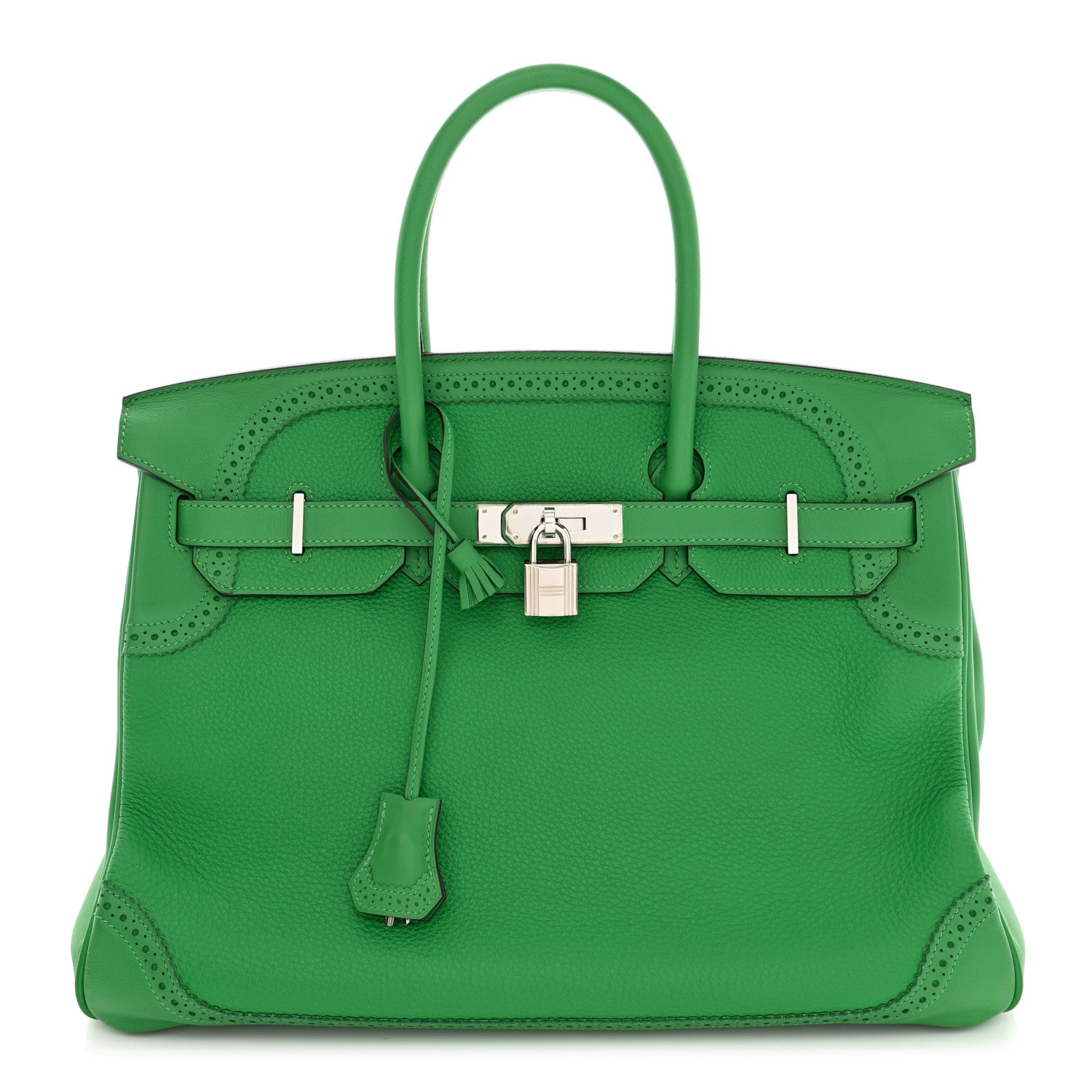 Hermes Togo Swift Ghillies Birkin 35 Bambou 1 of 10