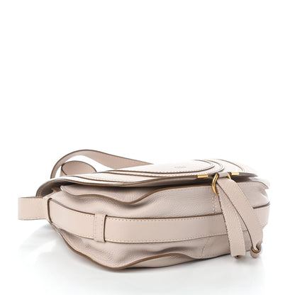 Chloe Calfskin Medium Marcie Round Crossbody Bag Abstract White 4 of 10