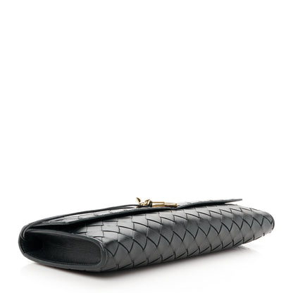 Bottega Veneta Nappa Intrecciato Long Andiamo Top Handle Clutch Black 4 of 10