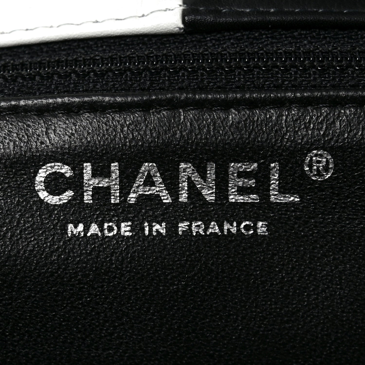 Chanel Lambskin Geometric Patchwork Mini Flap Black White 6 of 10