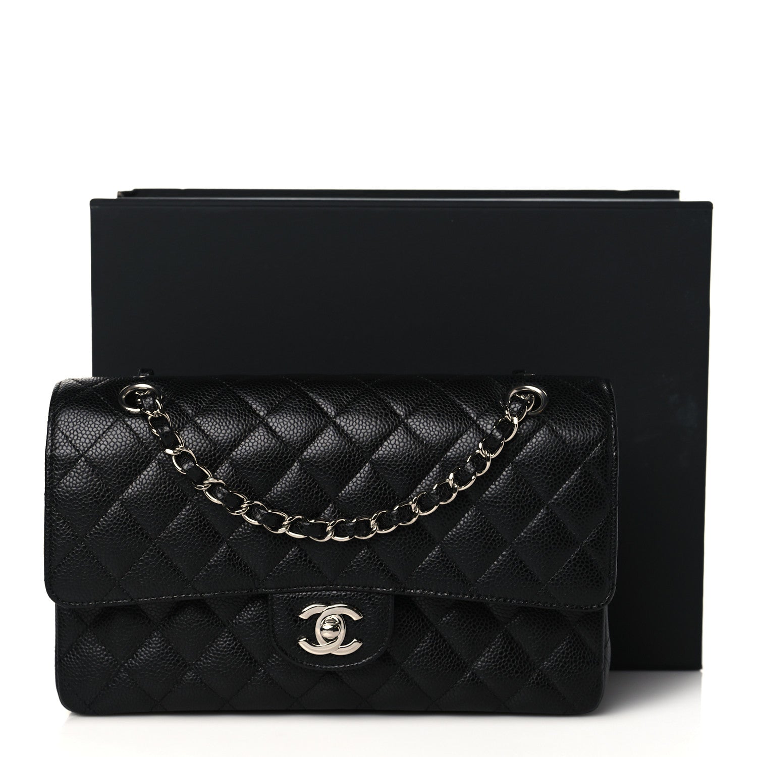 Chanel Caviar Quilted Medium Double Flap Black 9 of 9