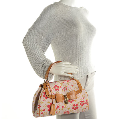 Louis Vuitton Monogram Cherry Blossom Sac Retro Bag Red 2 of 7