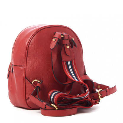 Prada Vitello Daino Zip Backpack Rosso 2 of 8