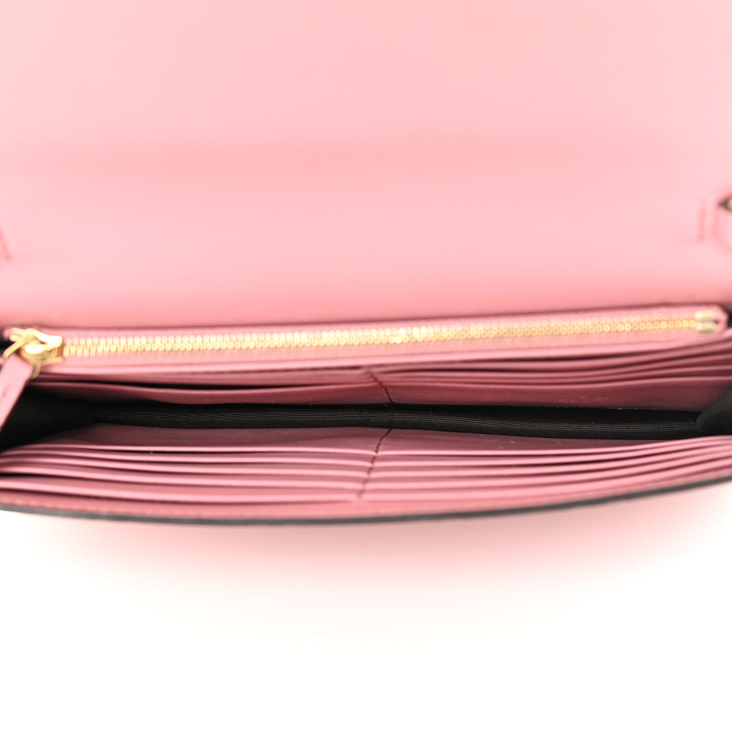 Gucci Guccissima Icon Chain Wallet Carmine Rose 5 of 17