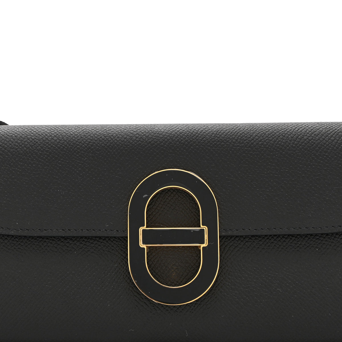 Epsom Enamel Maillon Wallet To Go Black