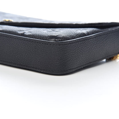 Louis Vuitton Empreinte Pochette Felicie Chain Wallet Black 11 of 12