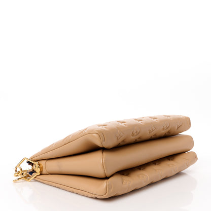 Louis Vuitton Lambskin Embossed Monogram Coussin PM Camel 4 of 12