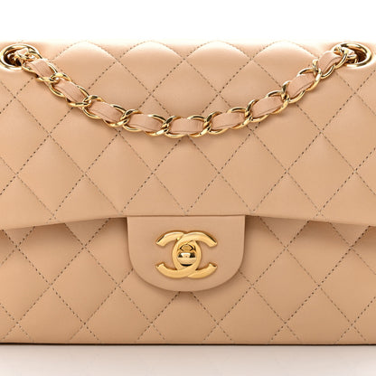 Chanel Lambskin Quilted Small Double Flap Beige 8 of 12