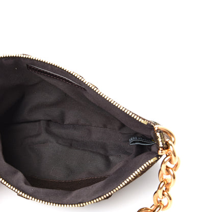 Fendi Metallic Canvas Pochette Gold 4 of 9