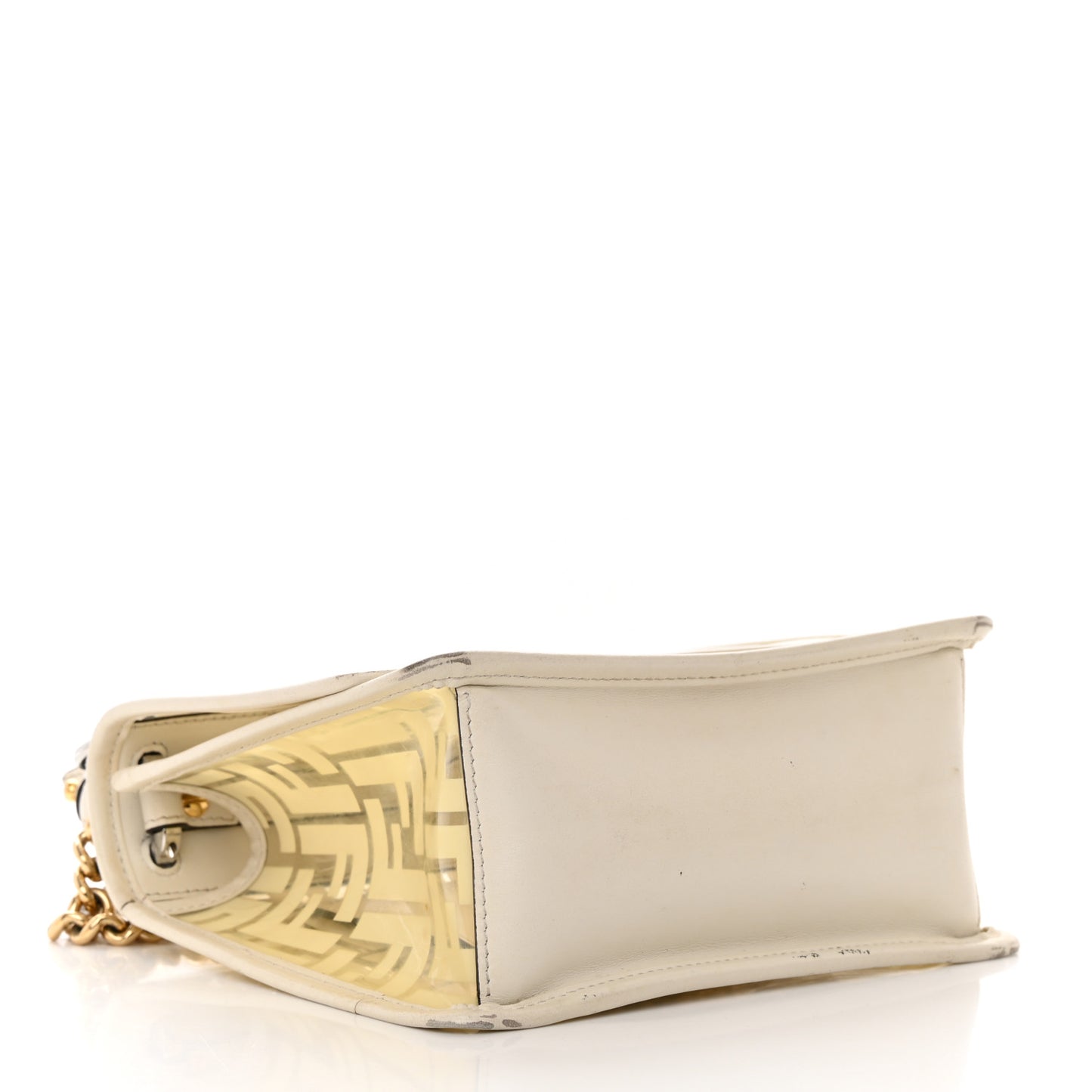 TPU FF Vitello Century F is Fendi Small Kan I Shoulder Bag White