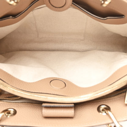 Gucci Pebbled Calfskin Medium Bamboo Shopper Tote Camelia 5 of 13